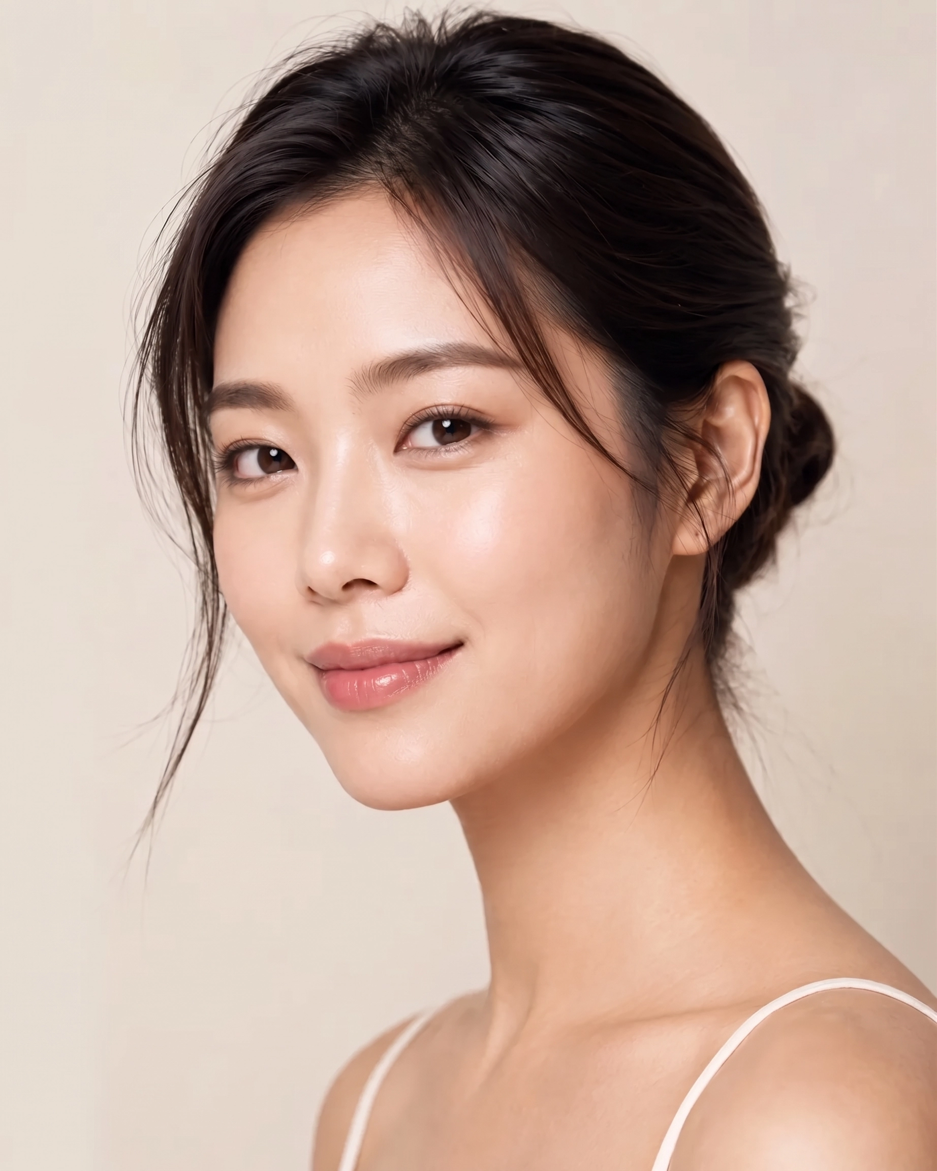 피부의 결을 가까이 담은 포트레이트